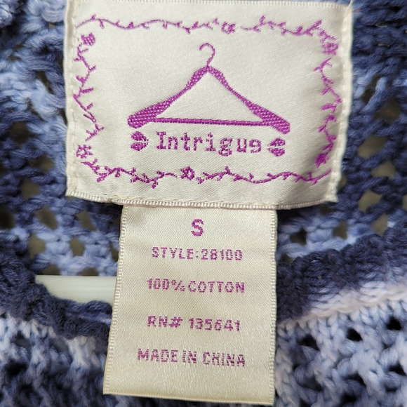 Intrigue Open Knit Tie Dye Sweater Size S - Picture 7 of 9